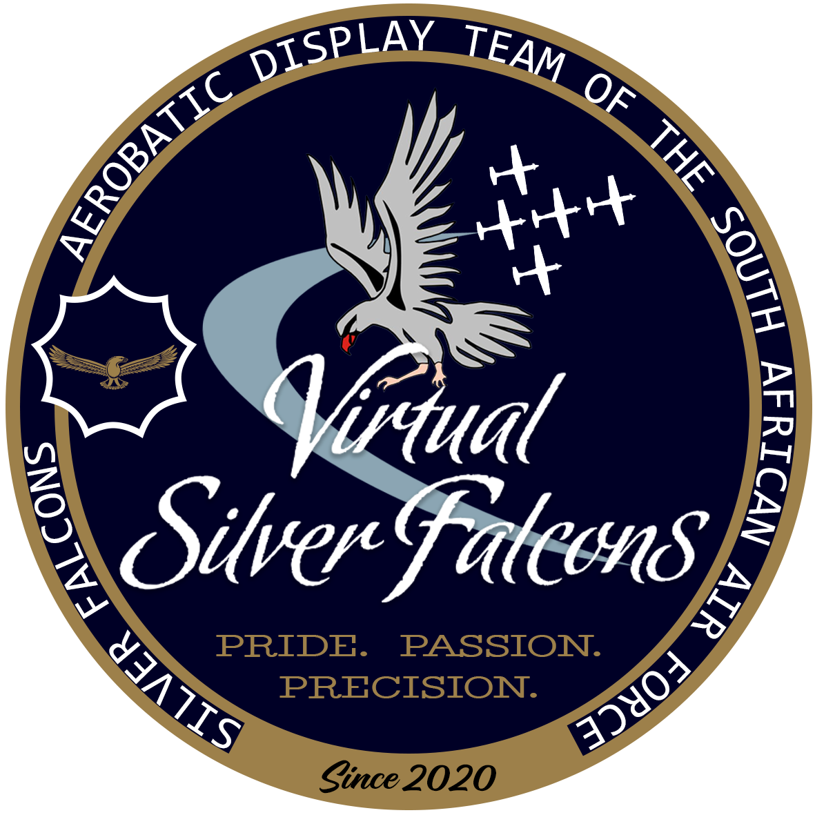 Virtual Silver Falcons patch